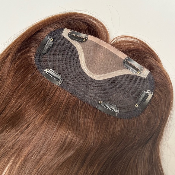 Remy Human Hair Clip-on Bangs Top Piece - Picture 11 of 16